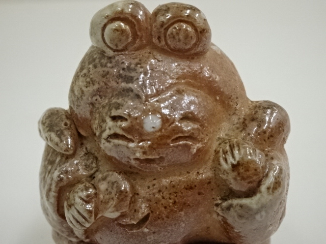  信楽焼　五代　高橋楽斎造　干支巳香合（共箱）